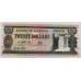 GUYANA 1989 . TWENTY 20 DOLLARS BANKNOTE